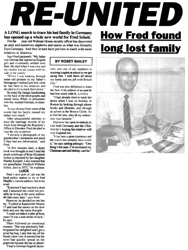 This article appeared in the Link-Up Newspaper for employees of British Gas North Western in the August 1993 edition. Please wait, the image may take a while to download!
